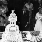 JFK's 1962 birthday cake was carried out by several bakers at his public party in Madison Square Garden.  (Bill Ray - Life)