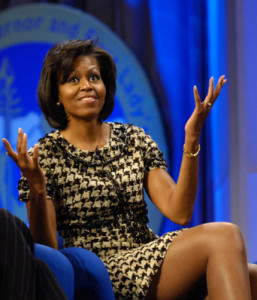 Michelle Obama first raised the issue of women struggling to find balance in meeting their daily obligations and candidly disclosed aspects of her own effort to do so at a 2007 conference. (C-Span) 