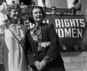 In 1982 Lady Bird Johnson joined Betty Ford for a final push towards the Equal Rights Amendment. at the Lincoln Memorial. They are the second and third longest-living First Ladies.