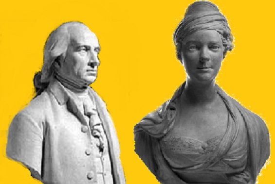 James and Dolley Madison as they appeared in 1809.