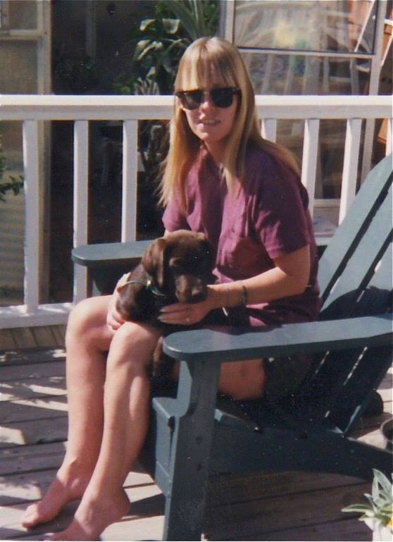 Beth and Smokey as a puppy. Smokey in his wonderland. Smokey's last birthday. (Smokey's Fund, animalcaresanctuary.org)