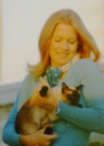 Susan Ford with her cat Shan.