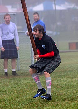 The caber toss.