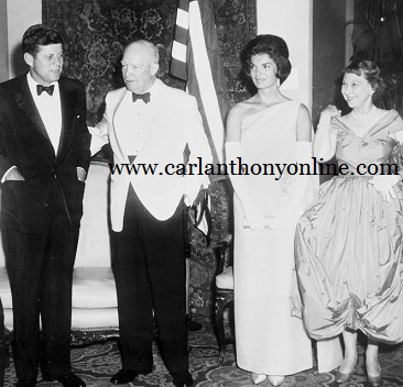 The Eisenhowers and Kennedys at a July 1961 dinner hosted by the President of Pakistan.
