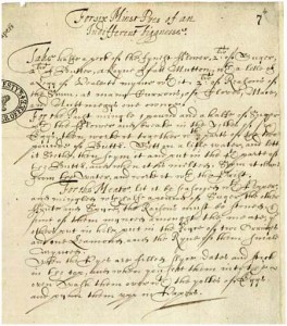 A recipe for mince pie found in the papers of Charles I of England.