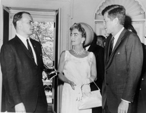 Frank Proctor, National Mental Health Association chairman of the board, Crawford and JFK.