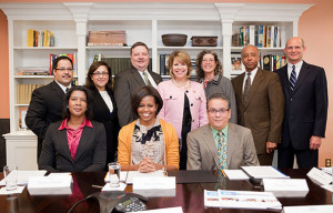 Mrs. Obama with members of her East Wing staff, November 29, 2010. (WH)