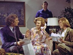 Betty Ford rehearsing her scene with Mary Tyler Moore, 1976