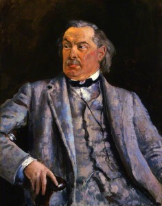 David Lloyd George, painted five years after he helped popularize the daffofil as a symbol of Wales. (wikipedia)