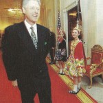 Irish step-dancers lined the Cross Hall as President Clinton made his way to the 1998 St. Patrick's Day