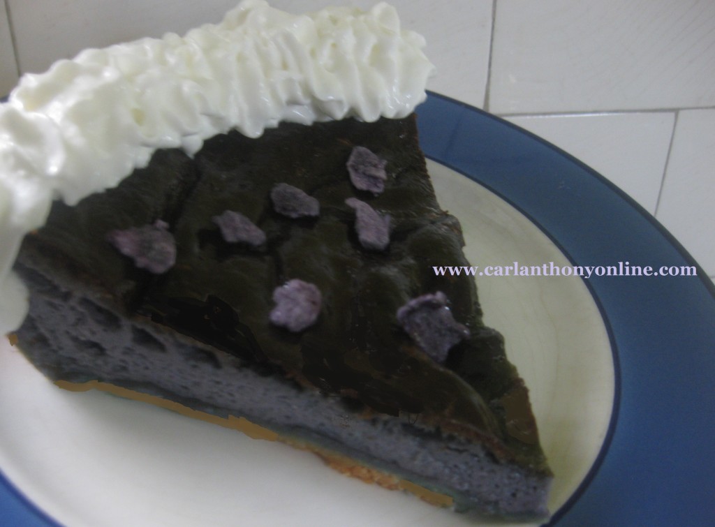 A slice of Violet Pie - the violet version.
