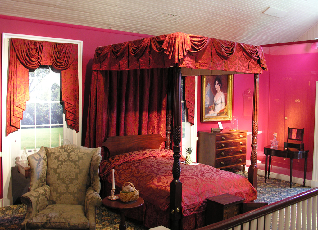 Dolley Madison's bedroom at Montpelier.