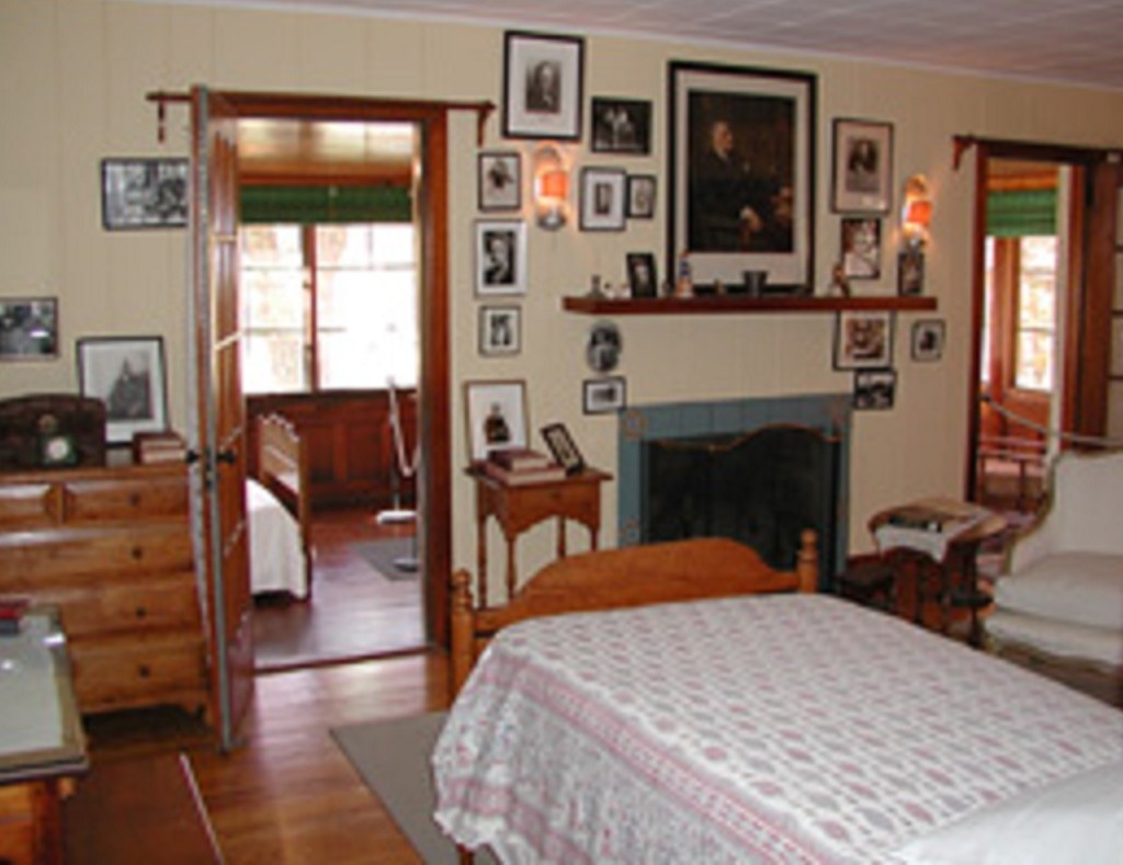 Eleanor Roosevelt's bedroom at Val Kill, the Hudson River Valley home she built for herself, apart from the Springwood estate where her husband and mother-in-law continued to live.