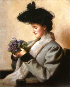 William Worchester Churchill's, "The Nosegay of Violets Portrait of a Woman."