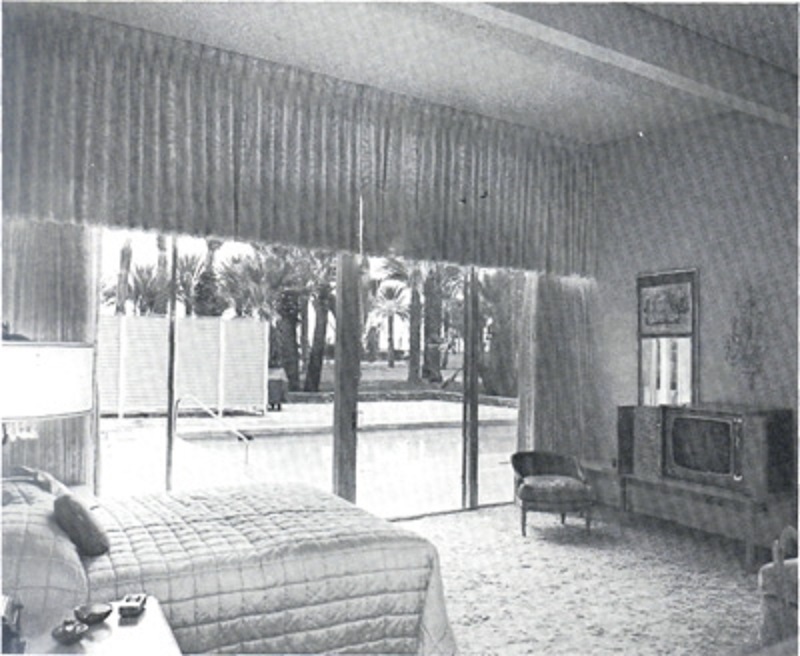 Mamie Eisenhower's bedroom at her Palm Springs home.