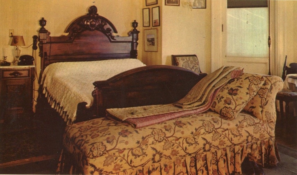 Franklin D. Roosevelt's large and personal bedroom at Hyde Park, his Hudson River Valley estate.