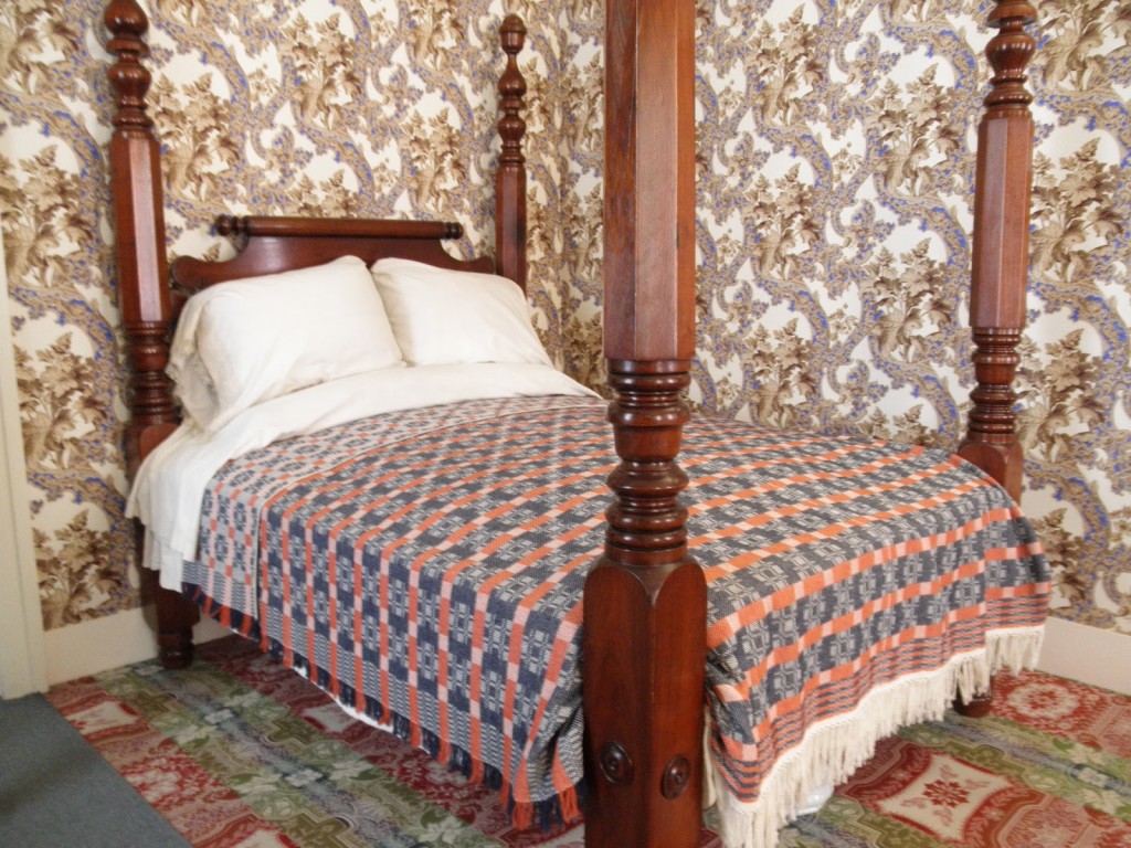 The real bed of Abraham Lincoln, in his Springfield, Illinois home. Unlike the famous Lincoln bed in the White House, it is certain that he slept in this one.