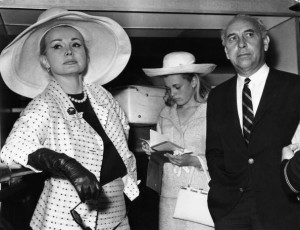 Zsa Zsa Gabor with husband number four and her daughter from husband number three. (Getty)