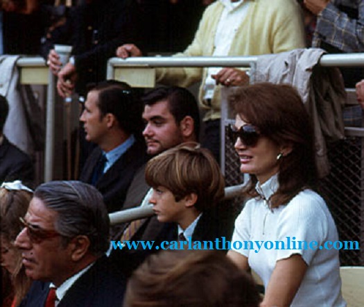 Jackie and Ari took John to another baseball game, 1969. Jackie and Ari took John to another baseball game, 1969.