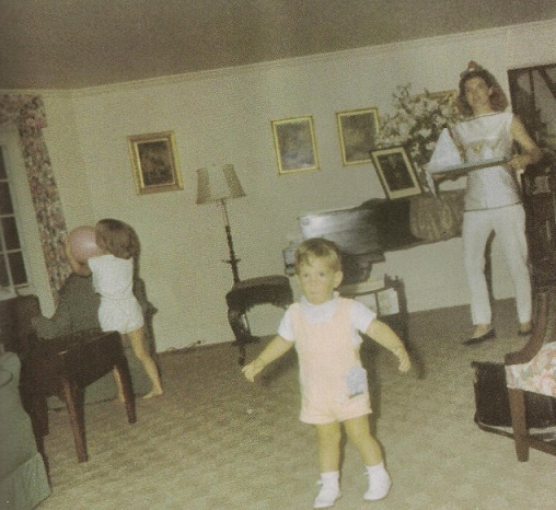Jackie Kennedy follows her son in the living room of her in-laws, summer of '62. Jackie Kennedy follows her son in the living room of her in-laws, summer of '62.