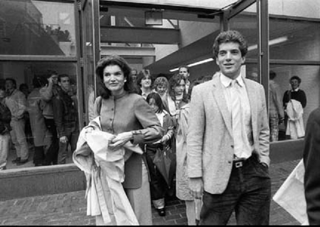 Jackie and John arriving at Logan airport in Boston, 1984. Jackie and John arriving at Logan airport in Boston, 1984.