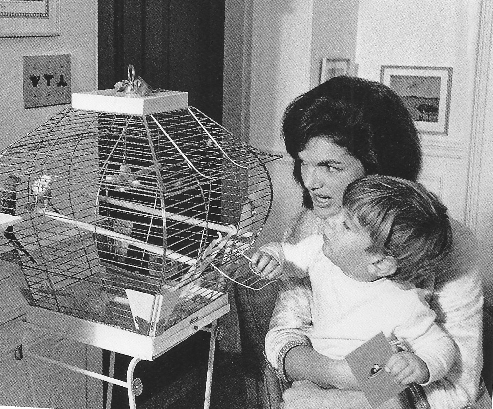 One strong trait which Jackie Kennedy passed on to JFK, Jr. was a respect for all animals. August, 1962. One strong trait which Jackie Kennedy passed on to JFK, Jr. was a respect for all animals. August, 1962.