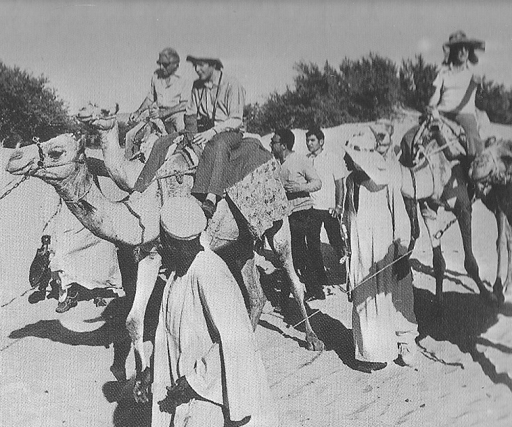 Riding camels together with Ari Onassis, Aswan, Egypt, 1974. Riding camels together with Ari Onassis, Aswan, Egypt, 1974.