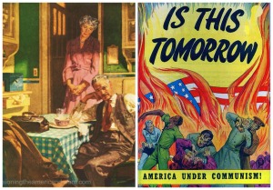 1950s anti-communism propaganda frequently used the threat to American home life as a Cold War tool. (www.envisioningtheamericandream.com)