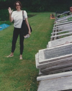 Ellen McDougall during a Hudson River Valley trip, 1995.
