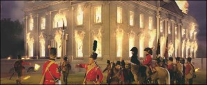 British troops burn the White House.