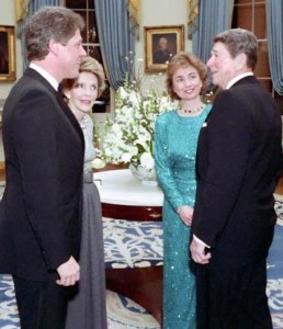 The Clintons and Reagans: beans spilled on all four of them.