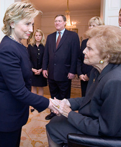 Hillary Clinton with Betty Ford who once called her, "a  sincere and close friend."
