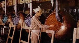 Candy cooked in red copper kettles kept them coming in for more at Brach's Palace of Sweets,