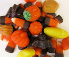 Through October and November, Brachs sold color-coordinated candy pumpkins, stalks of corn and bound bales of hay in a crystallized sugar concoction dubbed "mellowcremes."