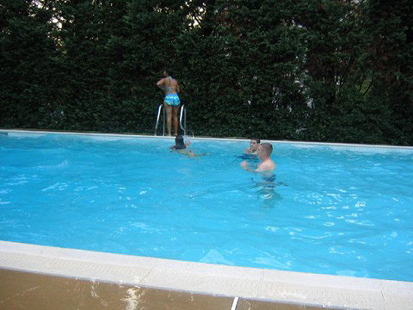 Guests in the White House pool during the second W. Bush Administration.