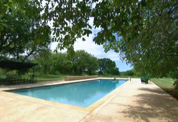 The pool of George W. Bush and Laura Bush at their Dallas home.