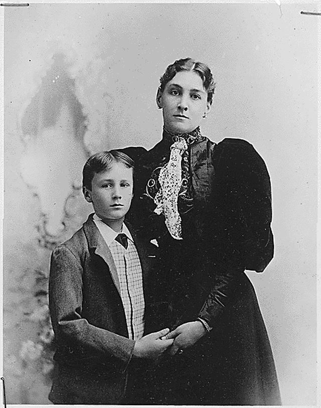 Sara Roosevelt with her beloved son and companion, Franklin.