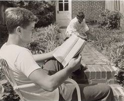 All of the Suero images were, of course, posed. Some, like the one showing Jackie Kennedy gardening a bit were entirely staged; she was never known to have a green thumb.