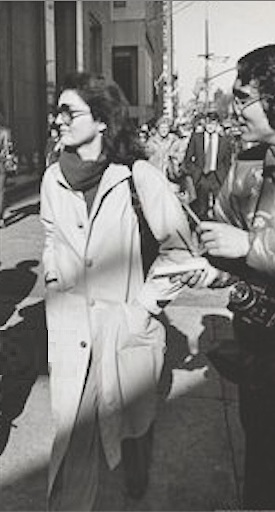 A working woman of the Seventies.