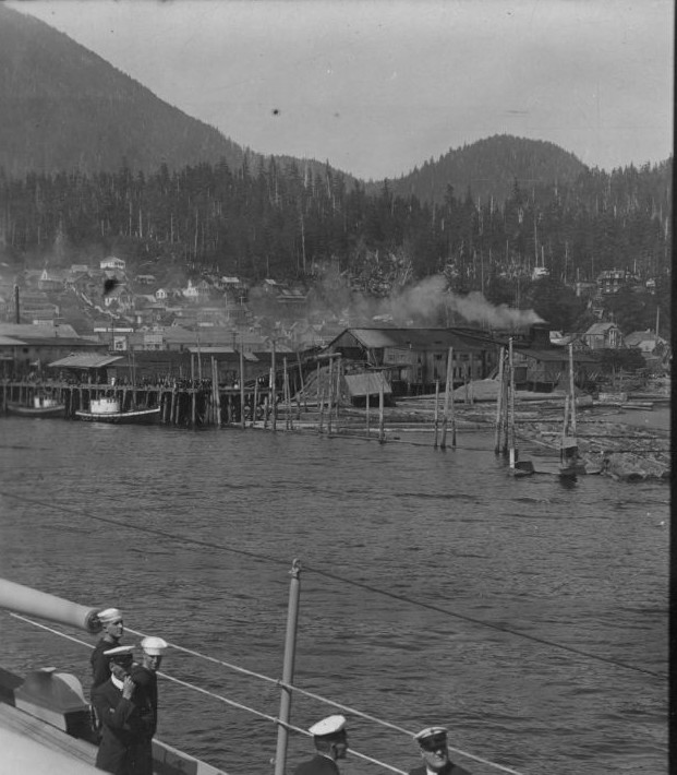The view of Ketchikan from the deck of the Henderson.