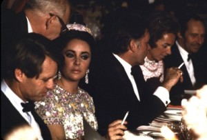 RFK, Liz Taylor, Richard Burton, Ethel Kennedy, 1968.
