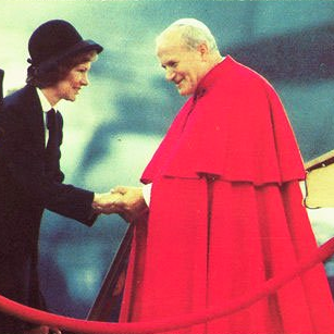 Mrs. Carter and John Paul.