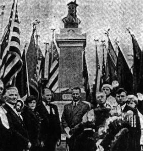 A 1936 Camden ceremony of Poles honoring Pulaski.