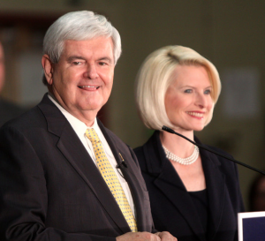 Gingrich with his second mistress - who became his third wife.