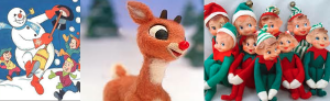 Frosty, Rudolph and the Elves are all based on earlier incarnations.