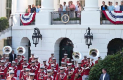 Michelle Obama welcomed military families for White House Fourth of July celebration throughout her tenure. (WH)