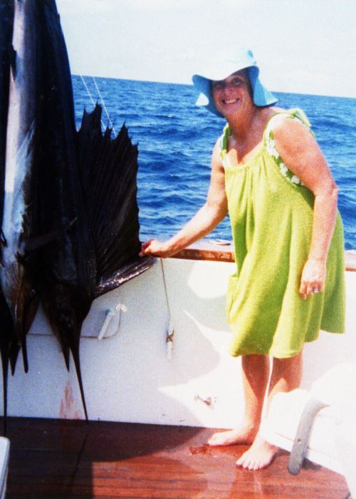 barbara bush fishing cancun mexico may 77
