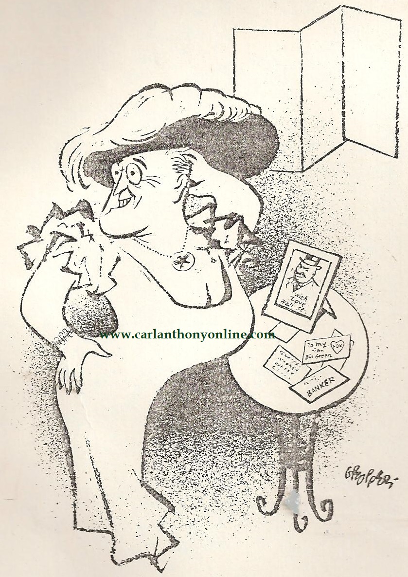 cartoon of fdr as mae west W