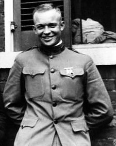 A young President Eisenhower - as a serviceman of the Great War.