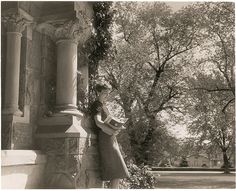 Jackie Kennedy posed at Georgetown University.
